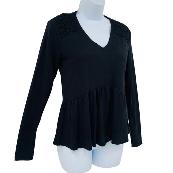 Belle Du Jour Peplum Eyelet DesignTop Sz S - Picture 11 of 14